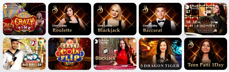 Winz Casino live dealer casino games