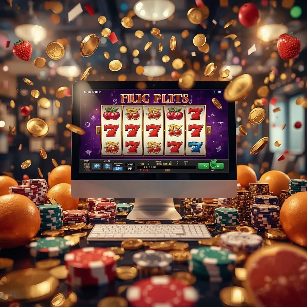 slot machines on the monitor WINZ CASINO